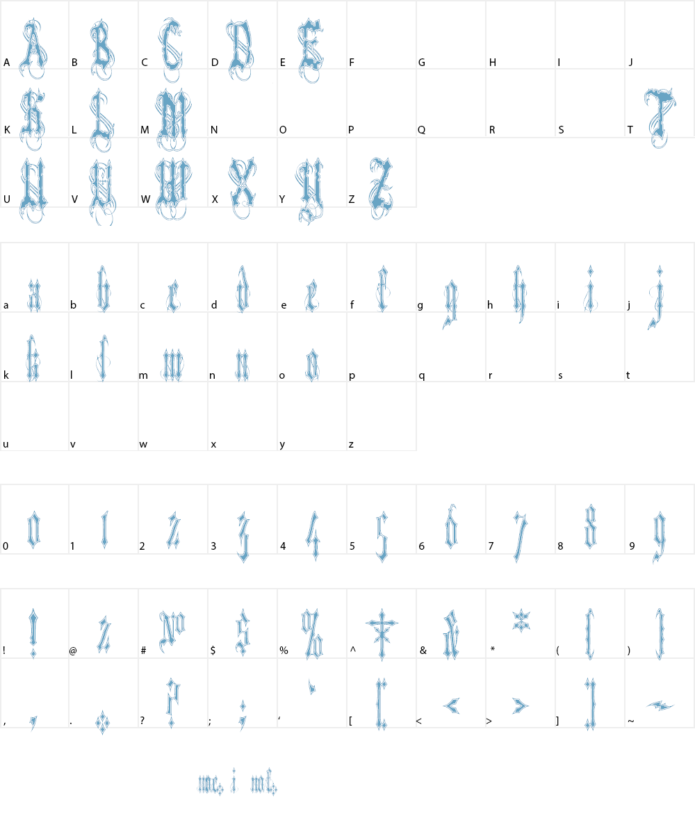 VladTepesII (Vlads Dad) Font Character
